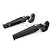 HTTMT MT215-056- Compatible with 1 inch- 1.25 Inches 1 1/4 Inches Engine Guard U-Clamp Footpegs Compatible with Harley Bad Boy Fxstsb Heritage Softail FLST Black