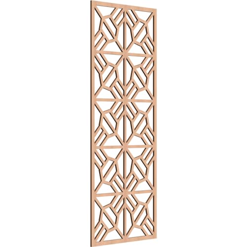 Image of 19 3 /8 inchW x 49 3 /8 inchH x 1 /4 inchT Auburn Decorative Fretwork Wood Wall Panels, Alder