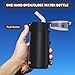 5oz Small Water Bottles with Straw, Mini Water Bottle with One-Hand Open Design, Leak-Proof Locking Lid for Hot&Cold Drinks, Small Travel Water Bottle - 100% Leakproof for School, Travel...(Black)