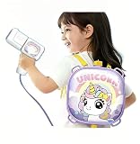 Adorable Unicorn Backpack Water Gun - 1800ml High-Capacity Electric Blaster with 26ft Range, Safe HDPE & BPA-Free, Rechargeable Battery Powered Squirt Gun for Kids Summer Outdoor Splash Fun (Purple)