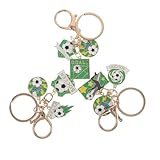 Ciieeo Llaveros Deportivos de Fútbol 2026 3 Piezas Dijes Coloridos para Eventos y Mochilas, Recuerdos Oficiales para Fans del Partido y Fiesta de Fútbol