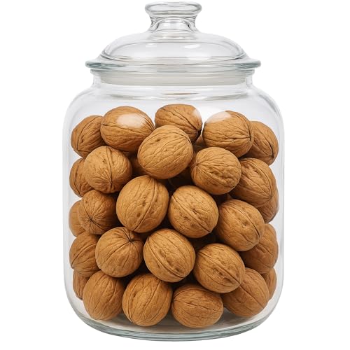 JOEYZ 128oz / 3.7L - Acrylic Airtight Candy Jar Cookie Jar - Cookie Jars with Lids/Candy Jars with Lids Apothecary Jar Plastic Jar - Laundry Pods Container Laundry Pod Container