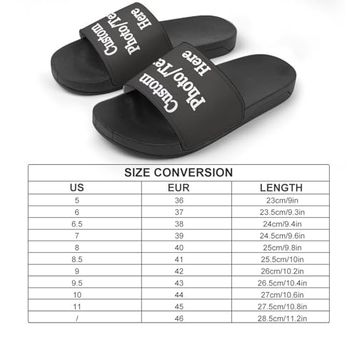 Generic Custom Slides Slippers Personalized Slippers Sandals with Photo Name Text Bathroom Slippers for Men Women2