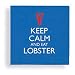 Keep Calm and Eat Lobster Cocktail Beverage Paper Dinner Drink Napkins, Cape Shore