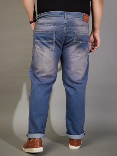 Image of Bigbanana Plus Size Men's Regular Fit Washed Jeans