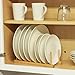 Joey’z Bamboo Dish Drying Rack - Dish Organizer Rack for Cabinet, Plates, Cups, Bowls, Pot Lids & Cutting Boards - Dish Storage and Pot Lid Organizer & Holder - Kitchen Storage Organizer