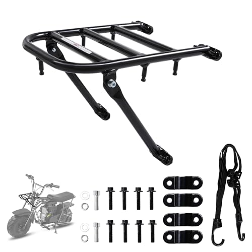 Oryxearth Front Bike Rack Assembly Kit Replacement with Bolts and Nuts, Luggage Rack Powersports Minibike Parts, Motorcycle Accessories Compatible with Coleman B100, FRP GMB100