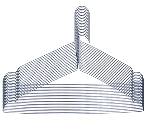 BEDOMUS 20 Grucce in Metallo Resistente Zincate Antiscivolo e Sottili Appendiabiti uso Guardaroba Armadio Cambio stagione ordinato