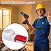 Drill Dust Collector Box 3D Printed Drill Dust Collection Multipurpose Catcher Compatible with Most Drill Bits for Picture Hanging Painting Workshop Home Renovations（largesmall） (large -white)