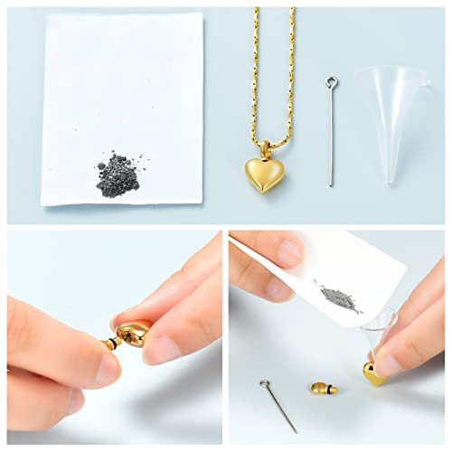 Imrsanl Small Heart Urn Necklace for Ashes Cremation Jewelry for Women Stainless Steel Pendant Memorial Ash Holder Loved Ones Keepsake3