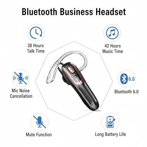 Auricular Bluetooth In Ear con Micrófono y Cancelación de Ruido miniatura 4