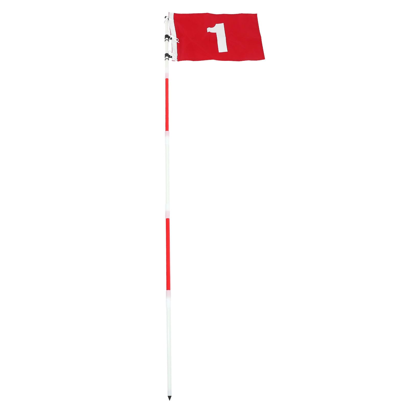 Bandera de Golf Desmontable con Taza y Asta Estable Accesorio Profesional para Práctica Jardín y Campo de Entrenamiento