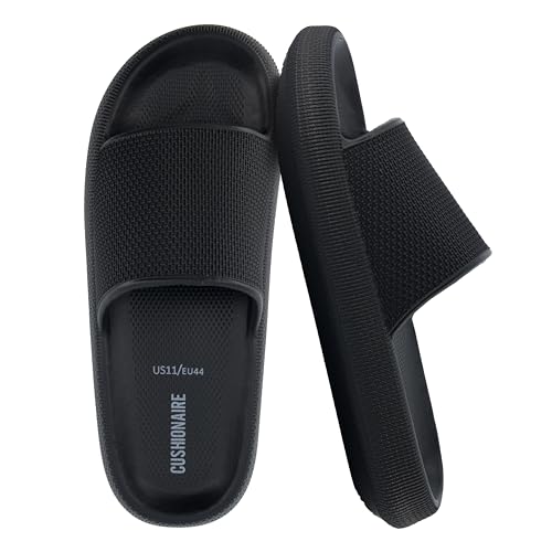 CUSHIONAIRE Feather EVA Mens Sandals – Slip On Recovery Slides, Lightweight Water Shoes for Men,...