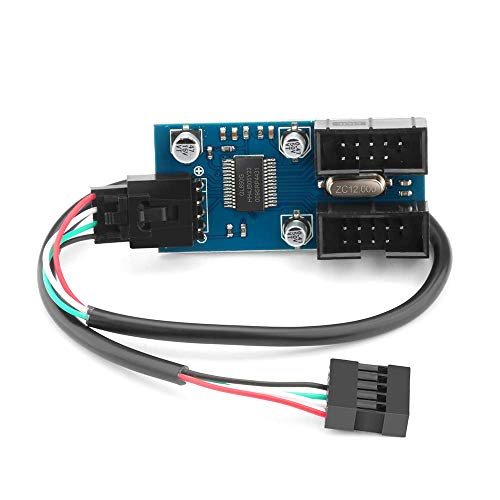 Amazon.co.jp: マザーボード 9ピン USB 1 → 2 ポート 増設 変換