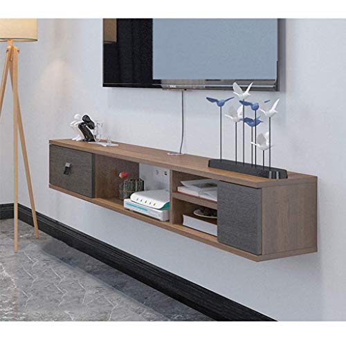Schwimmendes Regal Modernes schwimmendes Regal TV-Konsole Wandhalterung TV-Ständer TV-Konsole Unterhaltungsgerät Multimedia-Aufbewahrungsregal