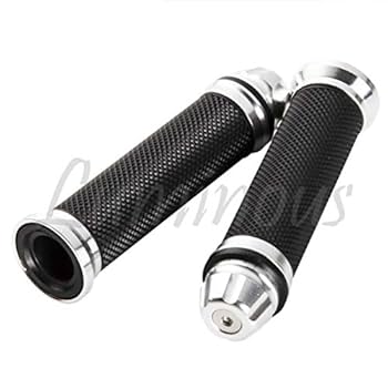 Amazon | アルミ製 ハンドル グリップ 22.2mm バーエンド 一体型