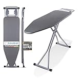 Premium XXL Bügelbrett für Dampfbügelstation – extra breite Bügelfläche (143x38 cm), Dampfbügelgeeignet, stabil & klappbar, mit Hitzebeständiger Ablage und Bezug – ideal für alle Bügeleisen