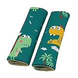 【Alta calidad】 Una nueva generación de tela de algodón absorbente, transpirable, absorbente, altamente elástica, se siente suave, tela súper suave, olor suave, sin pelusa, sin deformación. 8.66 x 2.56 pulgadas se adapta a la mayoría de los cinturones de seguridad y es perfecto para el cuello y el hombro. Proteja el cuello y los hombros de su hijo con estas suaves almohadillas para el cinturón de seguridad.