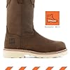 Frye Supply Mens Supply Steel Toe W/P 10 Wedge Wellington Work Boot Brown 10.5 M #1