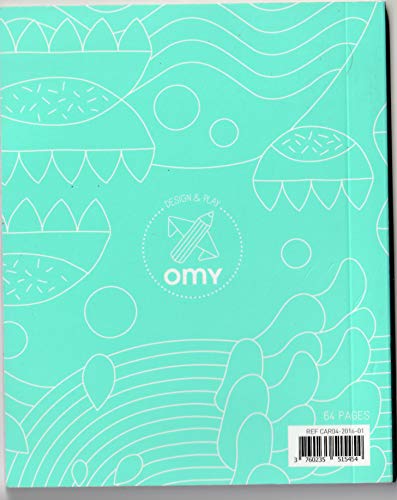 OMY car04 Mineral notitieboek om te kleuren papier meerkleurig 25 x 12 x 15 cm