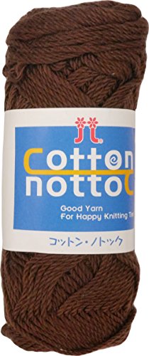 ハマナカ コットンノトック 毛糸 合太 col.9 ブラウン 系 25g 約90m 5玉セット 0011