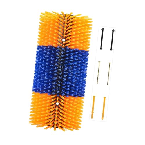 ECOMISTIQ®Livestock Brushes for Scratching Shedding Sheep Brush for Farm Outdoor Cattle Yellow and Blue|Pet Supplies|Dog Supplies|Grooming|Brushes, Combs & Rakes Deal