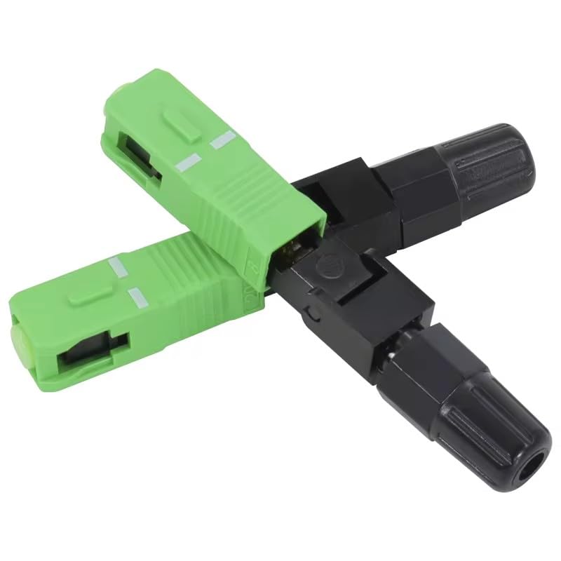 100PCS FTTH SC/APC Single-Mode Fiber Optic SC Quick Connector FTTH Fiber Optic Fast Connector