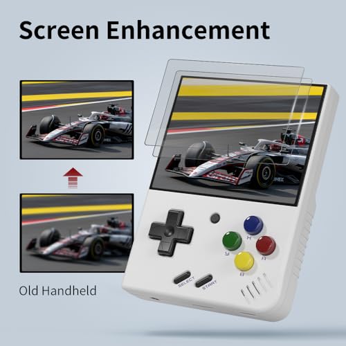Image of Gift for Men Women, Miyoo Mini Plus with Portable Case Retro Emulator Handheld Game Console with WiFi & RTC, Christmas Stocking Stuffers for Men, Mens Gifts for Dad,Husband, Gray
