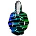 Produktbild SHUAIFA Unisex 3D Digital All Over Print Creative Cell Lattice Sphere Pattern Zip Up Hoodie Casual Pullover Hooded Sweatshirt Jacket Pockets for Men Woman Lls - 932 L