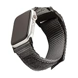 Incluido en la entrega: Correa de repuesto UAG Active Strap para el Apple Watch 42mm / 44mm / 45mm (Apple Watch SE, Series 7, 6, 5, 4, 3, 2, 1) en color gris oscuro
