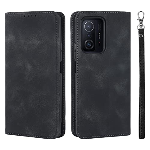 Havaya Xiaomi 11T Pro ケース Xiaomi 11T ケース 手帳型 ストラップ docomo シャオミー 11t スマホケース シャオミー 11t プロ au 耐衝撃 カバー マグネット式 カード収納 SoftBank スタンド機能