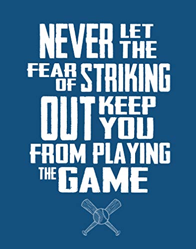 Inspirational Baseball Quote Print - Printchicks Wall Art Decor Softball Team Gift #TOP3