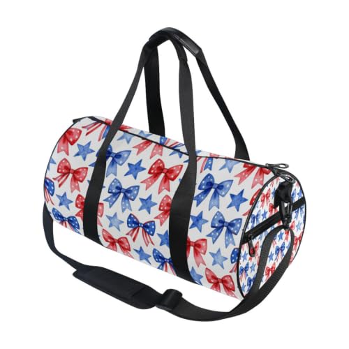 Bolsa de gimnasio temática ideal para fiestas del 4 de julio y deportes