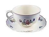  Villeroy & Boch Alsace Teetasse/Teegedeck 2 Tlg. grüner Stempel