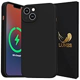 LUNES iPhone 14 ケース Magsafe対応 カメラ保護 スマホケース 耐衝撃 ワイヤレス充電 シンプル 全面保護 いPhone14 用 マグセーフ対応 シリコン カバー マグネット搭載 指紋防止 黄ばみなし (iphone14ケース, Black)