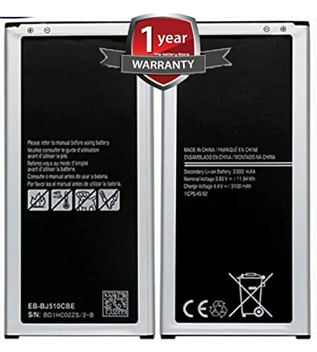 Image of THE BATTERY STORE Original BJ510CBE Battery for Samsung Galaxy J5 2016 Edition J5 2016 J510 J510FN J510F j5108 j5109 Battery with1 year warranty and high capacity battery backup. Carefully check your phone model and purchase (FOR SAMSUNG J510)