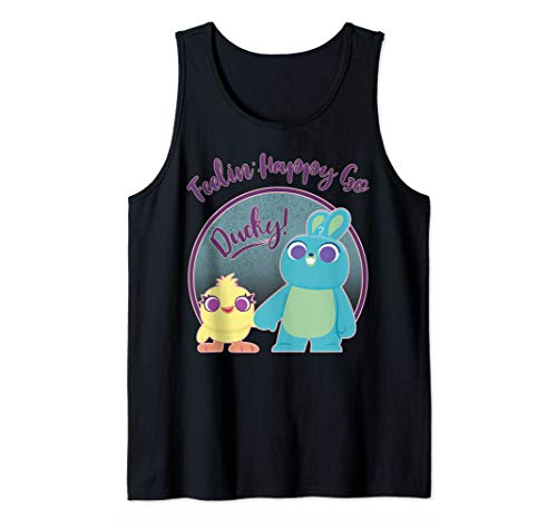 Disney Pixar Toy Story 4 Ducky & Bunny Feelin Happy Go Ducky Tank Top