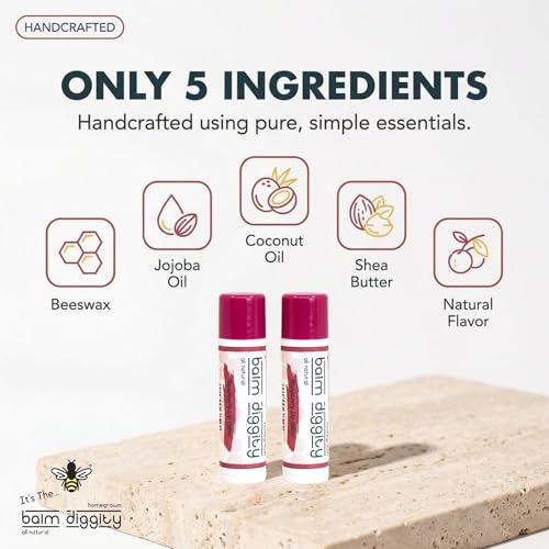 It’s The Balm Diggity Raspberry Lip Balm - Natural Scented Moisturizing Stick for Lips - Hydrating Smoothing Daily Conditioning Care with Shea Butter, Coconut Oil & Beeswax - 2-Pack — view 3