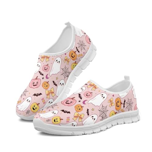 Image of Floral Sneakers for Women Colorful Art Shoes for Women Slip On Casual Work Shoes