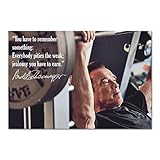 Arnold Schwarzenegger Poster 01 | Motivational Wall Art Self Help Inspirational Art Work | Basket Ball Improvement Mindset | Motivational Quote | Self Help Inspirational Body Building Mindset (11x17)