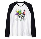 Photo Gallery mardi gras dog shirt funny boston terrier lover mask beads maglia con maniche raglan Photo Gallery mardi gras dog shirt funny boston terrier lover mask beads maglia con maniche raglan