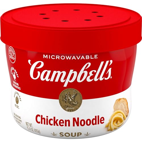 Campbell's Chicken Noodle Soup, 15.4 Oz Microwavable Bowl