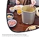 HMF Nachhaltiger Biomülleimer Küche, Geruchsdichter Komposteimer mit Deckel | 3 Liter | Schwarz