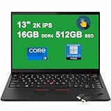 Lenovo ThinkPad X1 Nano Business Laptop | 13' 2K Touch 100% sRGB 450nits | Intel 4-Core i7-1180G7 | 16GB DDR4 512GB SSD | Fingerprint Backlit Thunderbolt4 3-yr Warranty Win11Pro + HDMI Cable