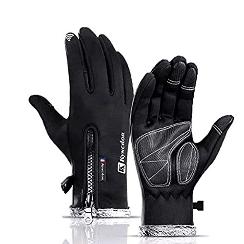 Fahrradhandschuhe Warme Winterhandschuhe Wasserdichte Touchscreenhandschuhe, Winddicht Thermische Rutschfeste Sporthandschuhe für Männer Frauen Ideal zum Laufen, Radfahren, Wandern, Fahren, Klettern Cover