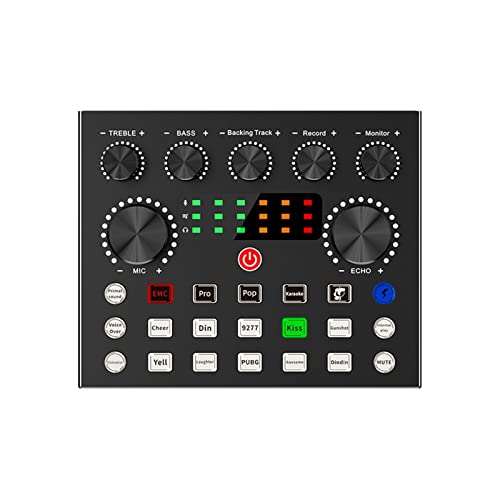 Conjunto de mezclador de controlador de DJ Tarjeta de sonido 10 Efectos de sonido Reducción de...