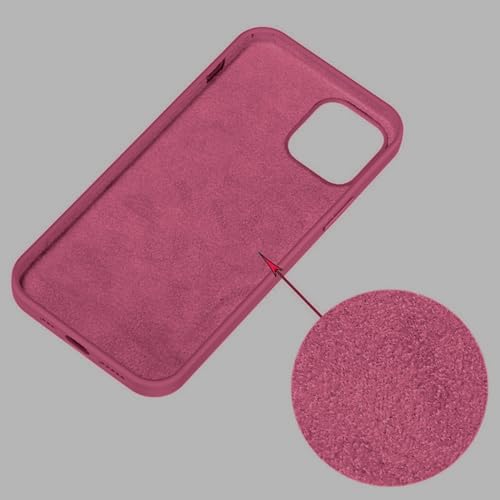 Image of ArmourPro Silicone Back Case for iPhone 15 Pro Max Soft-Touch Case | Maroon