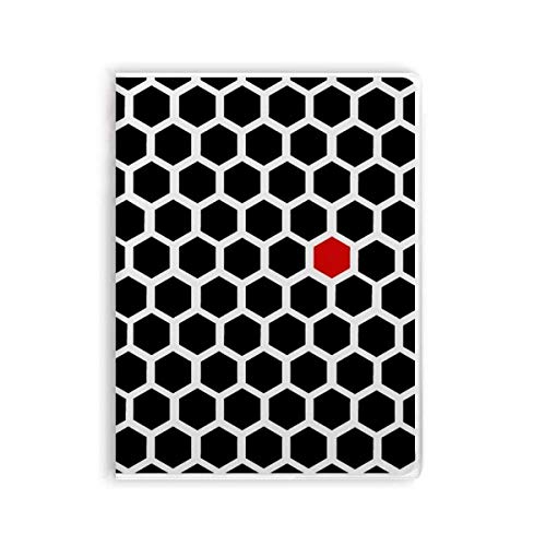 Carnet Hexagon Line à couverture souple avec motif grain chic