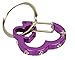 Rubit The Easy Dog Tag Rhinestone Heart Switch Clip, Medium, 1.07-Inch Diameter, Purple