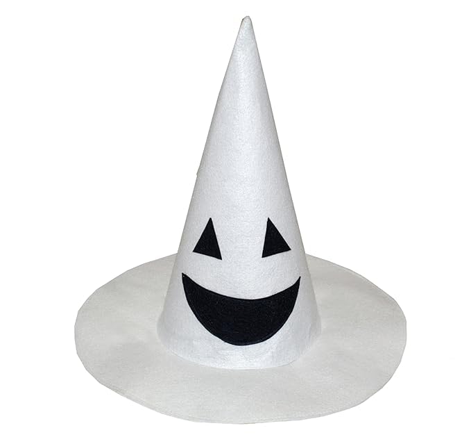 Image of Kaku Fancy Dresses Witch Hat for Girls, Witch Costume Accessory for Halloween Party Prop Multicolor Witch Hat
